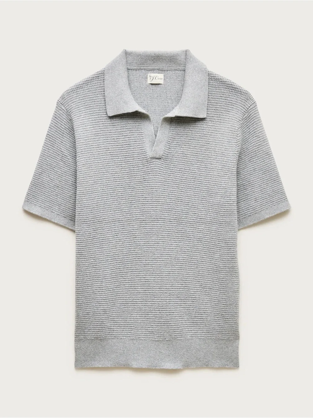 J.Crew Men’s XXL Cotton Waffle Knit Johnny Collar Sweater Polo New